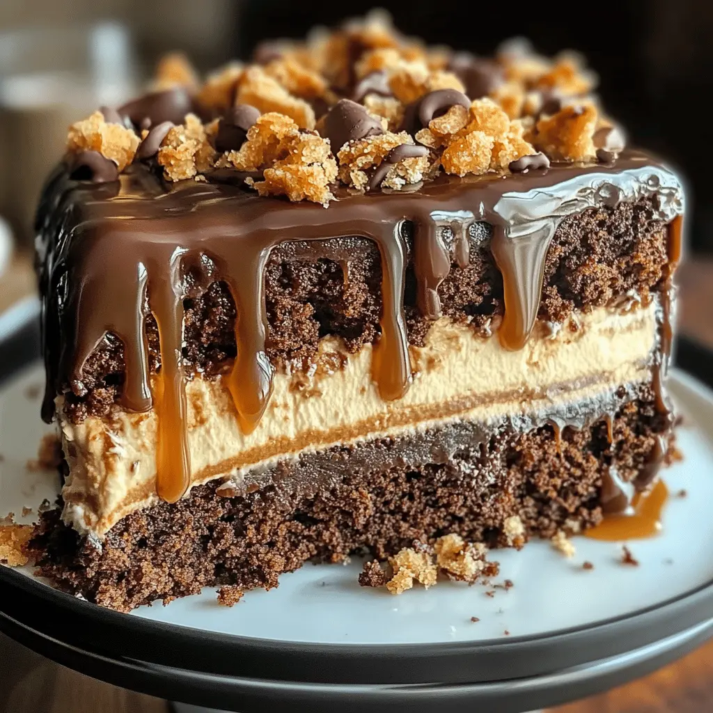 This Chocolate Caramel Toffee Crunch Cake is a sweet indulgence that everyone will love! With layers of chocolate cake, rich caramel, and crunchy toffee bits, it's perfect for birthdays or special celebrations. Save this recipe for a delightful dessert that will impress your family and friends. Don't miss out on creating this delicious treat!