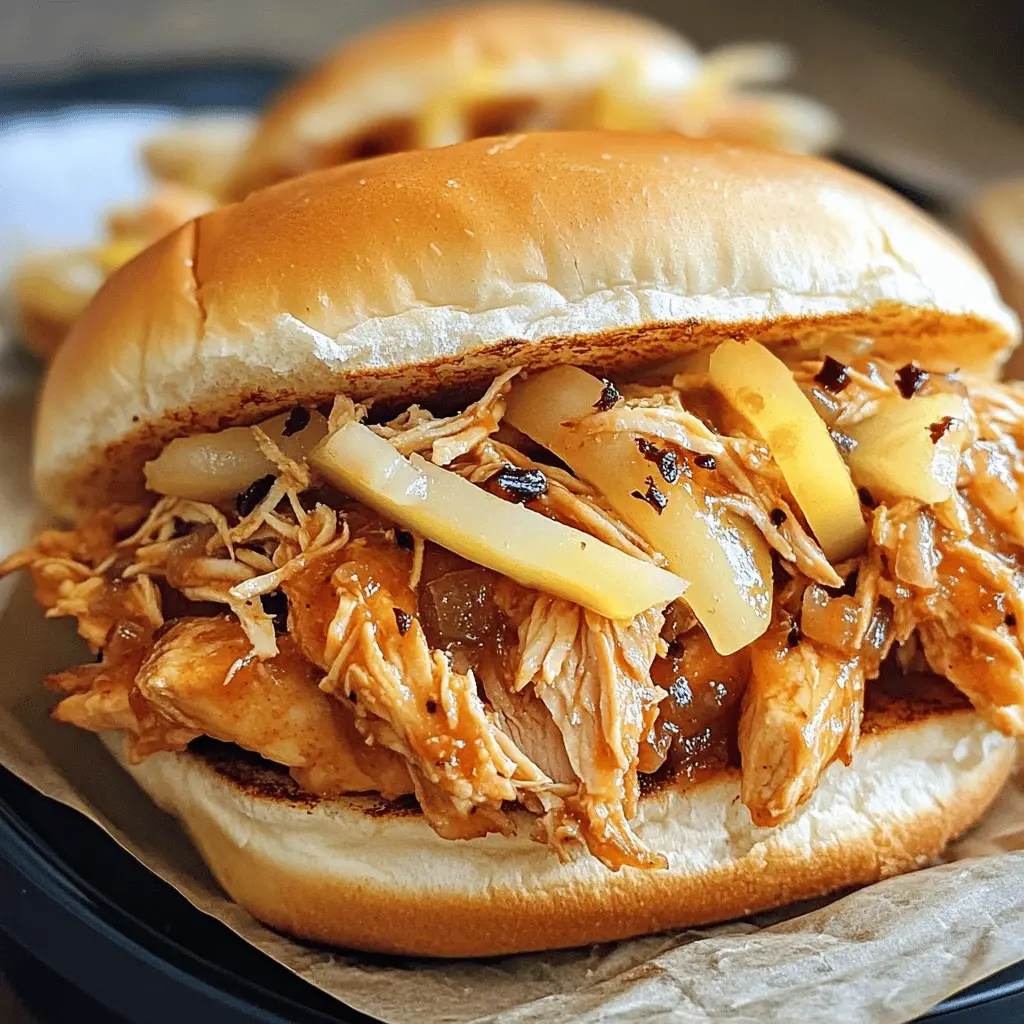 Sweet, tangy, and oh-so-easy! These Crock Pot Hawaiian Chicken Sandwiches are perfect for a laid-back dinner or game day gathering. Made with tender chicken soaked in a delicious pineapple BBQ sauce, they bring tropical flavors to your table. Save this recipe for a tasty treat that's sure to impress your family and friends!