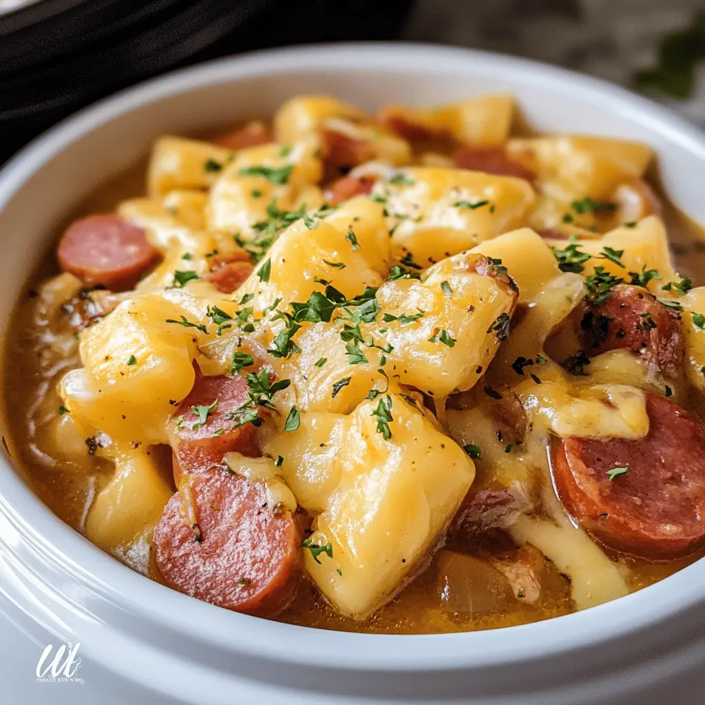 Warm up your dinner routine with this easy Crockpot Cheesy Kielbasa Meal! Infused with creamy cheese and smoky kielbasa, this comforting dish is perfect for busy weeknights. Packed with flavor and minimal prep, it's a crowd-pleaser that your family will love. Save this recipe for a cozy family meal or a game day gathering!