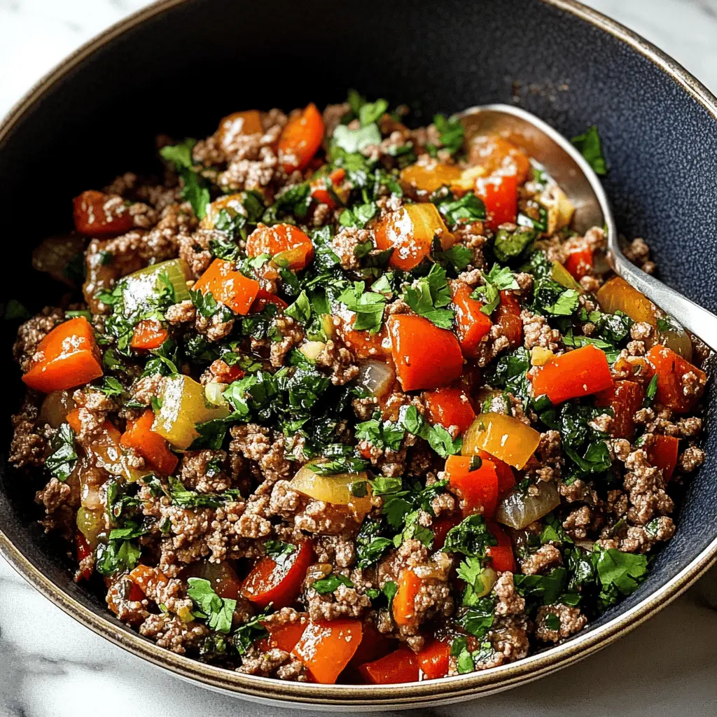 Spice up your dinner routine with this mouthwatering Mediterranean Ground Beef Stir Fry! Featuring tender beef, fresh veggies, and a zesty blend of spices, this dish is packed with vibrant flavors. Perfect for a quick weeknight meal or a gathering with friends. Save this easy recipe for a delicious family dinner any time!