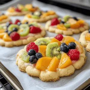 These delightful Fruit Pizza Cookies are the perfect treat for anyone who loves a mix of sweet and fresh flavors! Topped with a creamy frosting and vibrant fruits, they make for an eye-catching dessert at parties or gatherings. Don't forget to save this recipe for your next celebration or family get-together!