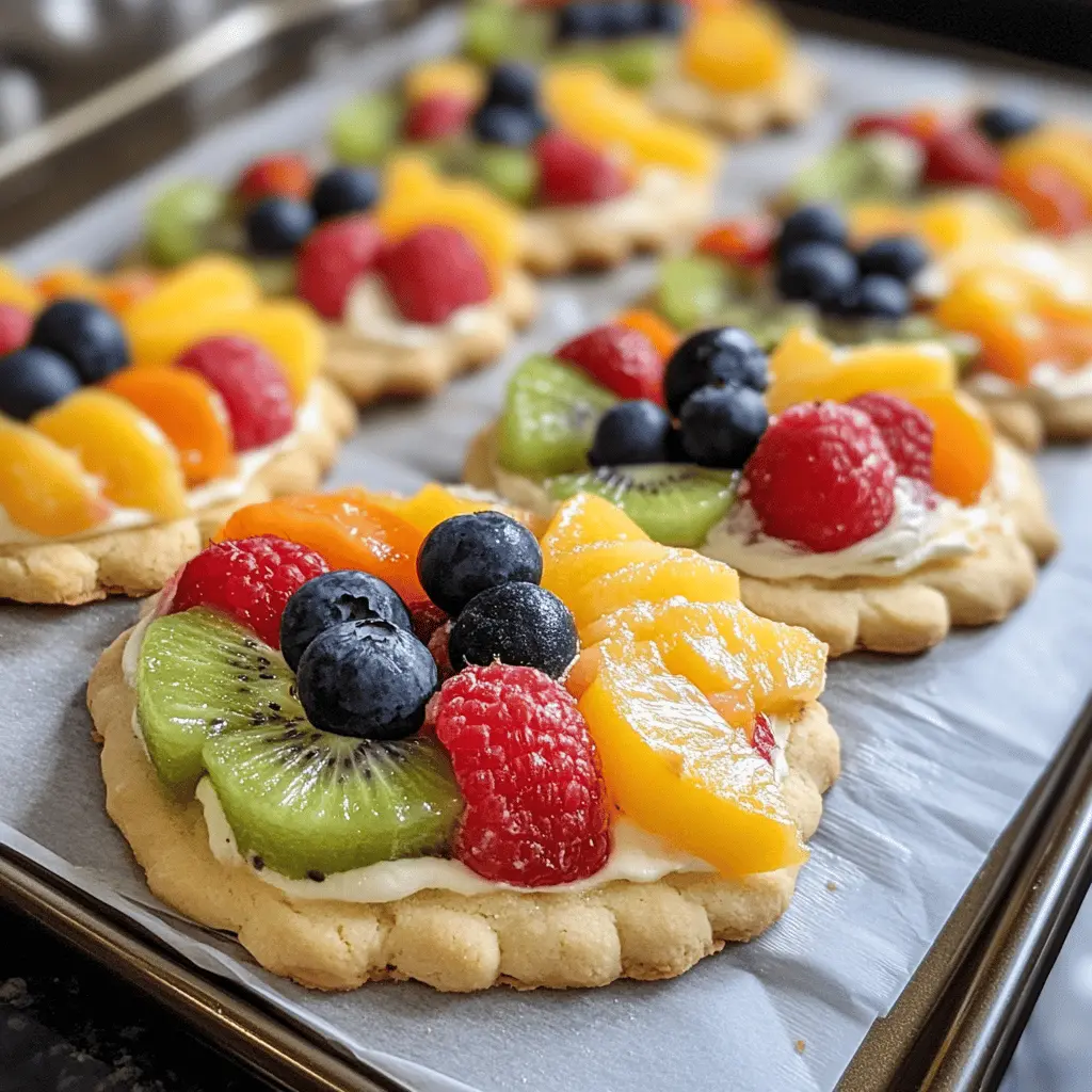 Easy Fruit Pizza Cookies Recipe for Summer