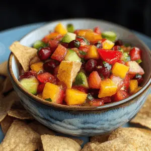 Brighten up your snack time with this refreshing Fruit Salsa paired with homemade Cinnamon Chips! Bursting with vibrant flavors of seasonal fruits, this dish is perfect for summer gatherings or game-day snacks. Save this recipe to impress your friends and family at your next party!