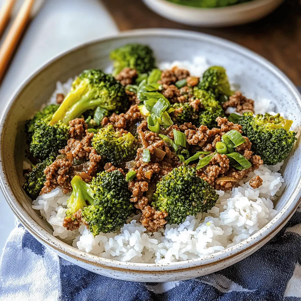 This easy Ground Beef and Broccoli recipe is perfect for a quick weeknight dinner! Packed with tender broccoli and flavorful ground beef, it’s sure to please the whole family. Just one skillet means less cleanup too! Save this recipe for busy nights or meal prep. Your taste buds will thank you!