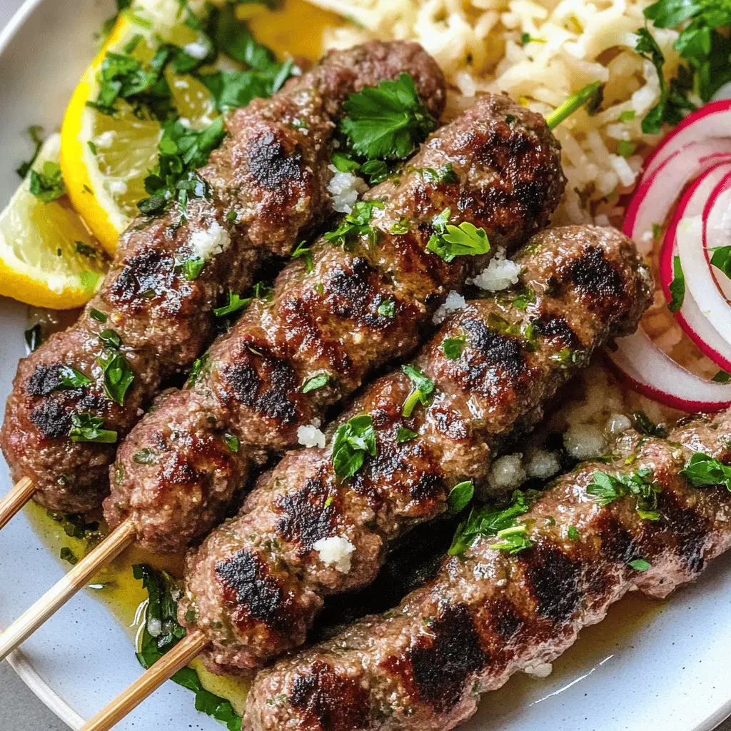 Experience the vibrant flavors of Lebanese Kafta! This delicious recipe features tender ground beef or lamb mixed with fragrant herbs and spices, creating the perfect dish for grilling or baking. Serve it with rice, salads, or in pita for a quick meal. Save this recipe for your next family gathering or weekend BBQ!