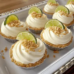 Looking for a refreshing treat? These no-bake mini key lime pies are the perfect recipe for warm days! Featuring a creamy filling made with tangy key lime juice and a buttery graham cracker crust, they are easy to make and absolutely delightful. Save this recipe for your next party, picnic, or just a sweet afternoon snack! 🍋✨