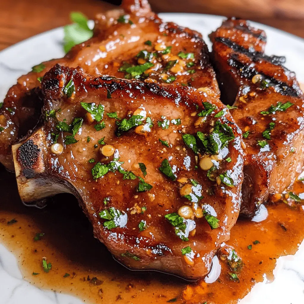 Transform your pork chops with this amazing marinade! Our blend of soy sauce, garlic, and honey ensures juicy, flavorful meat. Perfect for grilling or baking, this marinade elevates everyday dinners into something special. Save this recipe for your next family meal or gathering and impress your guests with deliciously tender pork chops!
