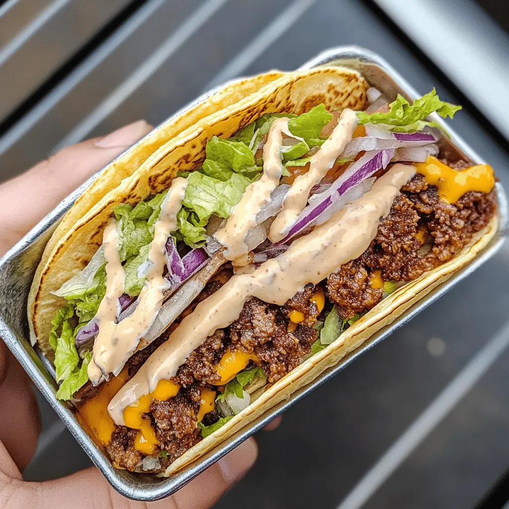 Easy Original Smash Burger Tacos Recipe