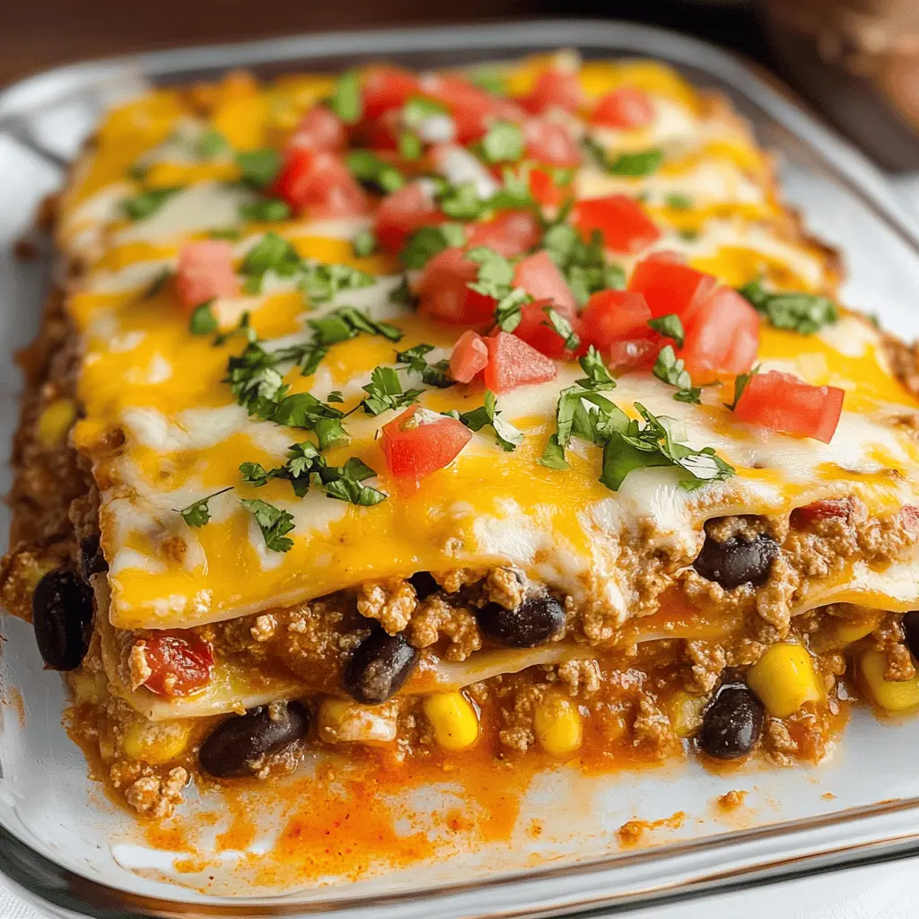 Easy Cheesy Mexican Lasagna Recipe