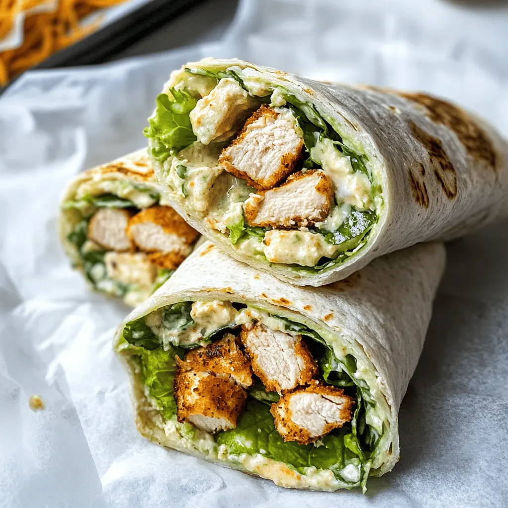 Easy Chicken Caesar Wrap Recipe