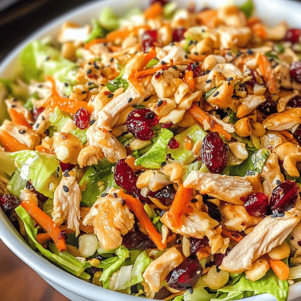 Easy Asian Chicken Cranberry Salad Recipe
