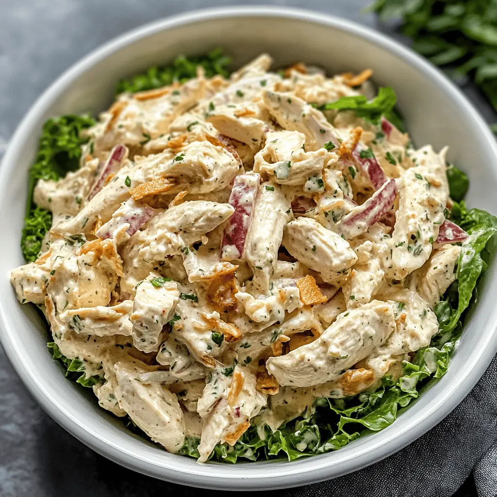Easy Creamy Keto Chicken Salad Recipe