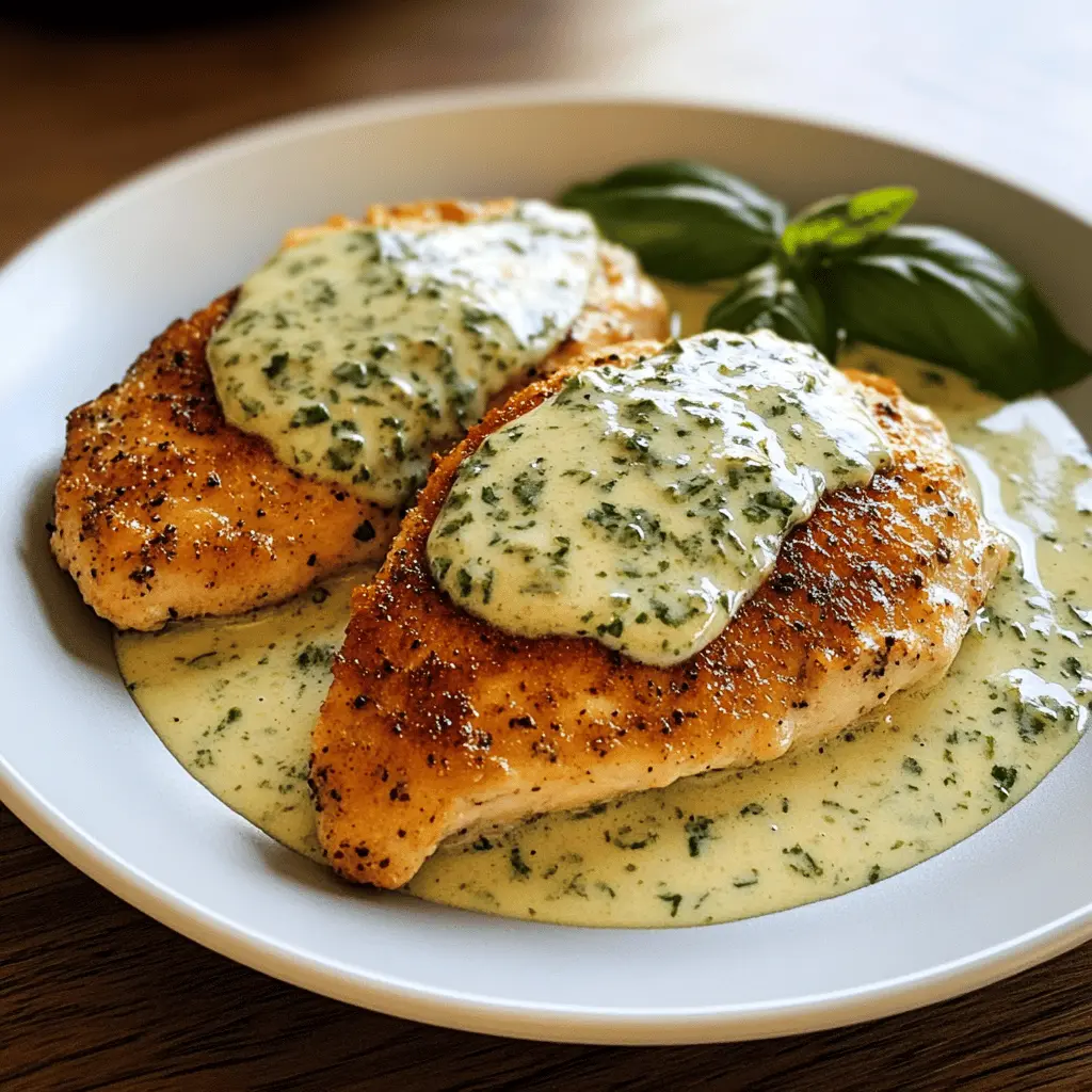 Easy Chicken in Creamy Basil Sauce Recipe