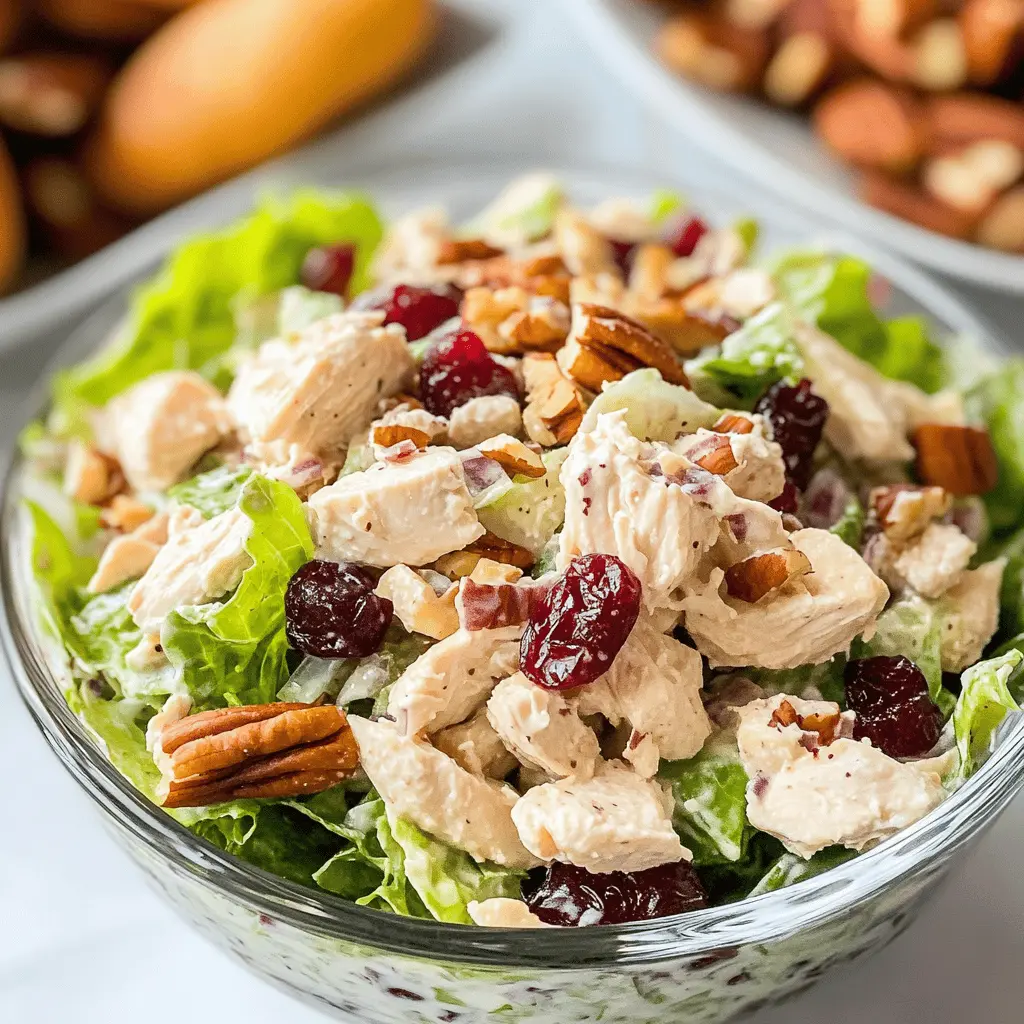 Easy Cranberry Pecan Chicken Salad Recipe