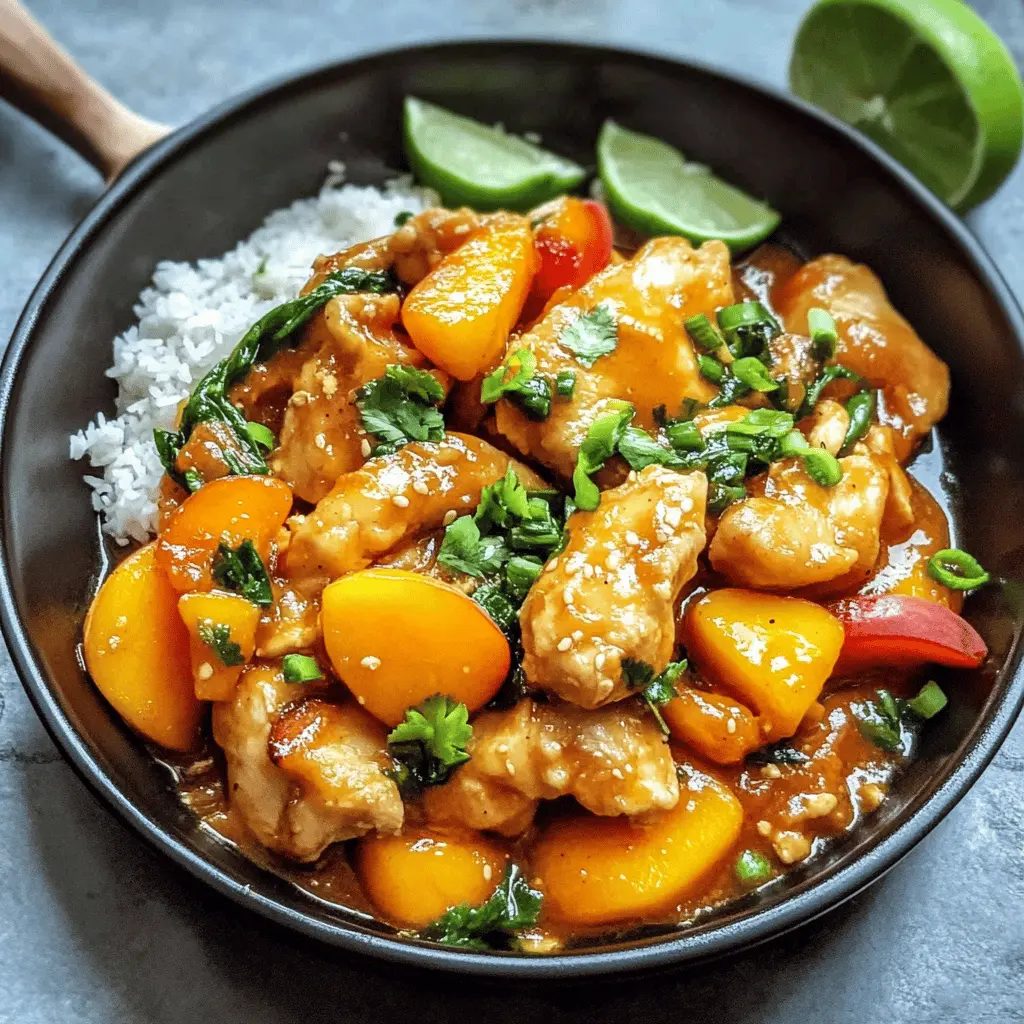 Easy Thai Peach Chicken Recipe for Dinner