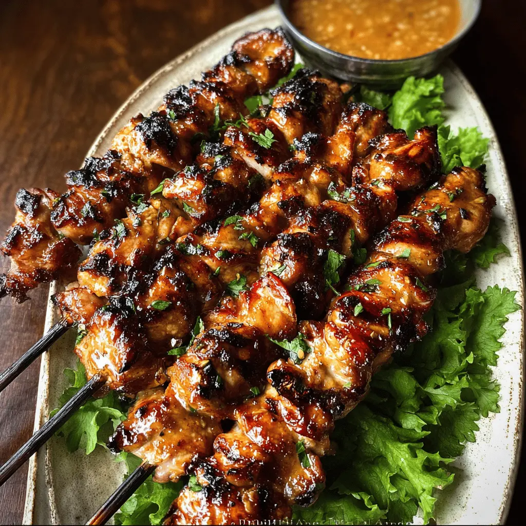 Easy Grilled Thai Chicken Skewers Recipe
