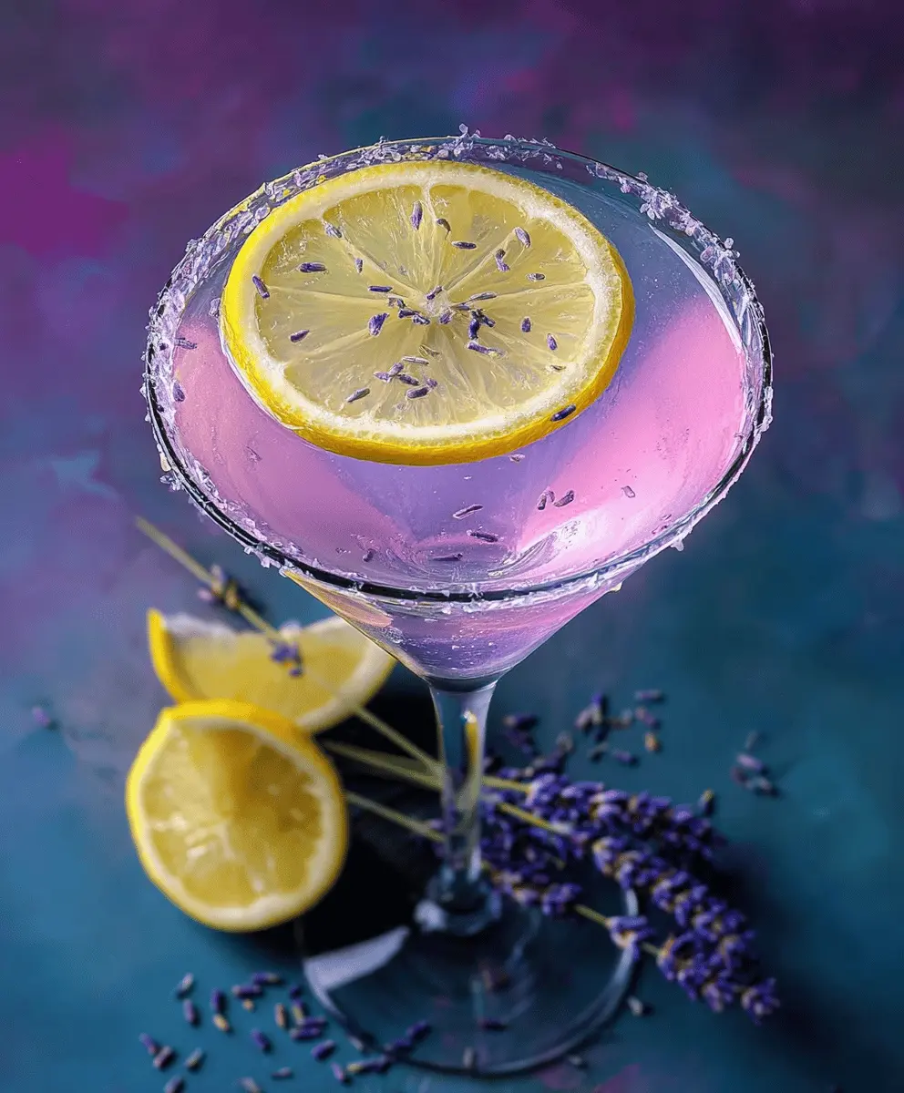 Easy Lavender Lemon Drop Martini Recipe