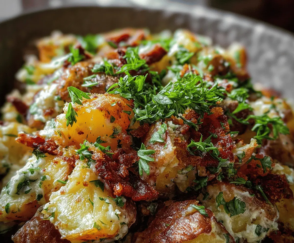 Crispy Smashed Potato Salad Recipe