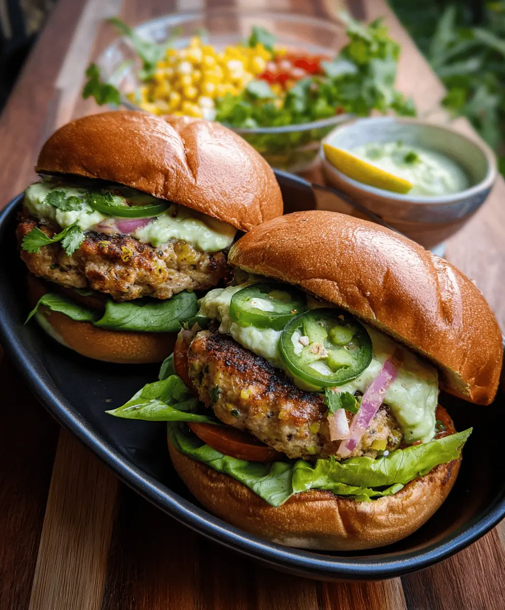 Easy Honey Jalapeño Turkey Burgers with Creamy Avocado