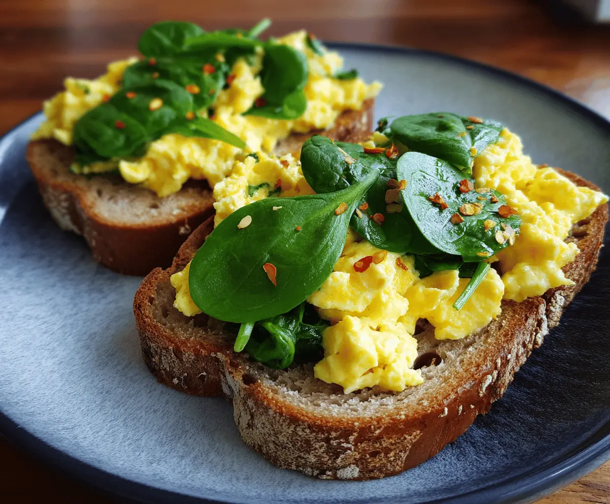 Scrambled Eggs with Spinach