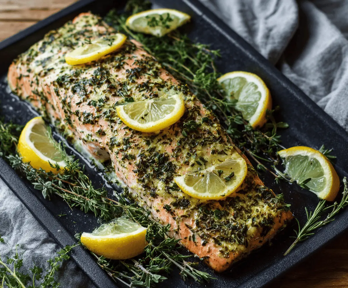 Lemon Herb Baked Salmon