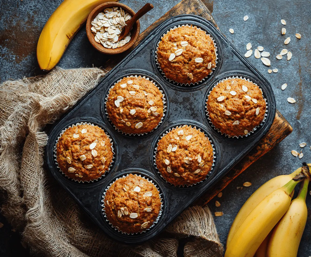 Banana Oatmeal Muffins