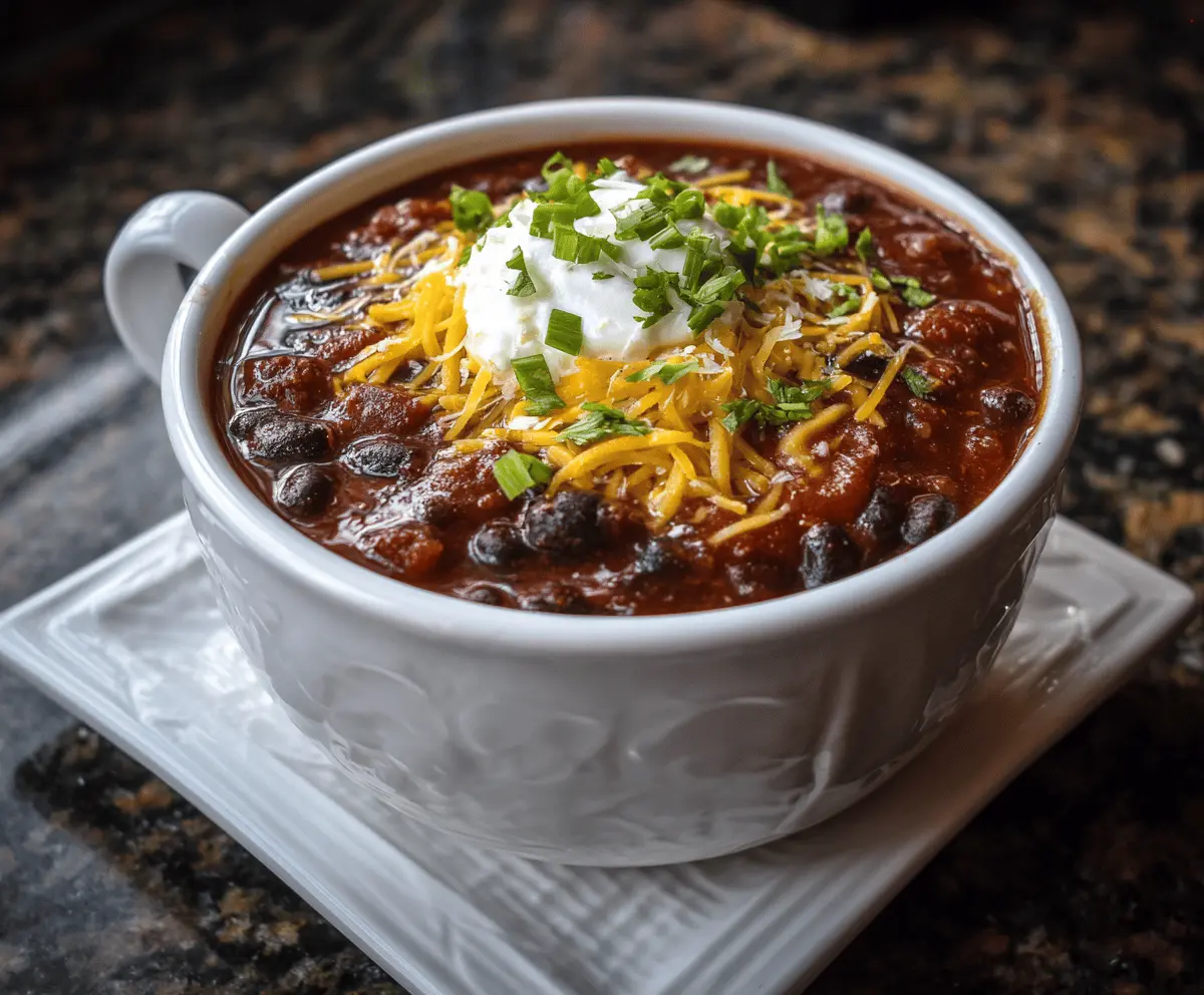 Spicy Black Bean Chili