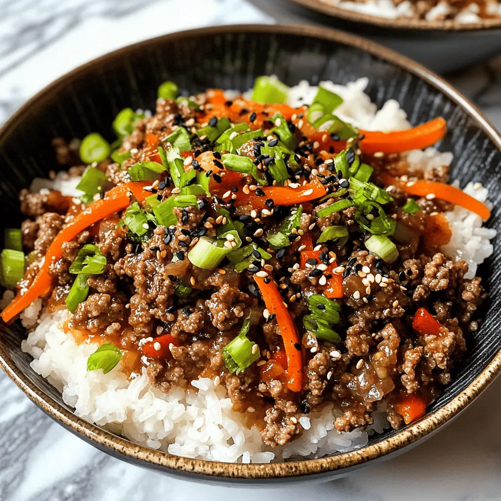 Easy Ground Beef Teriyaki Rice Bowls