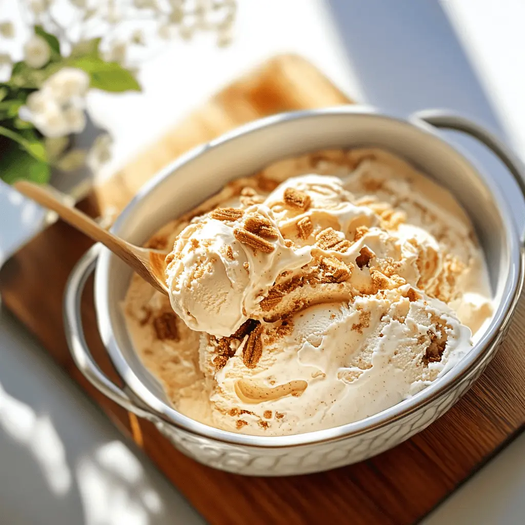 Easy Homemade Biscoff Ice Cream Recipe