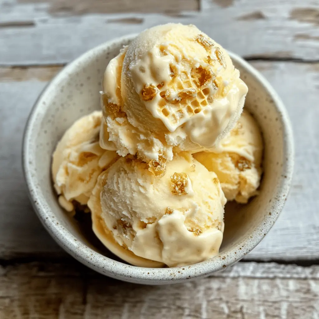 Easy Homemade Honeycomb Ice Cream Recipe
