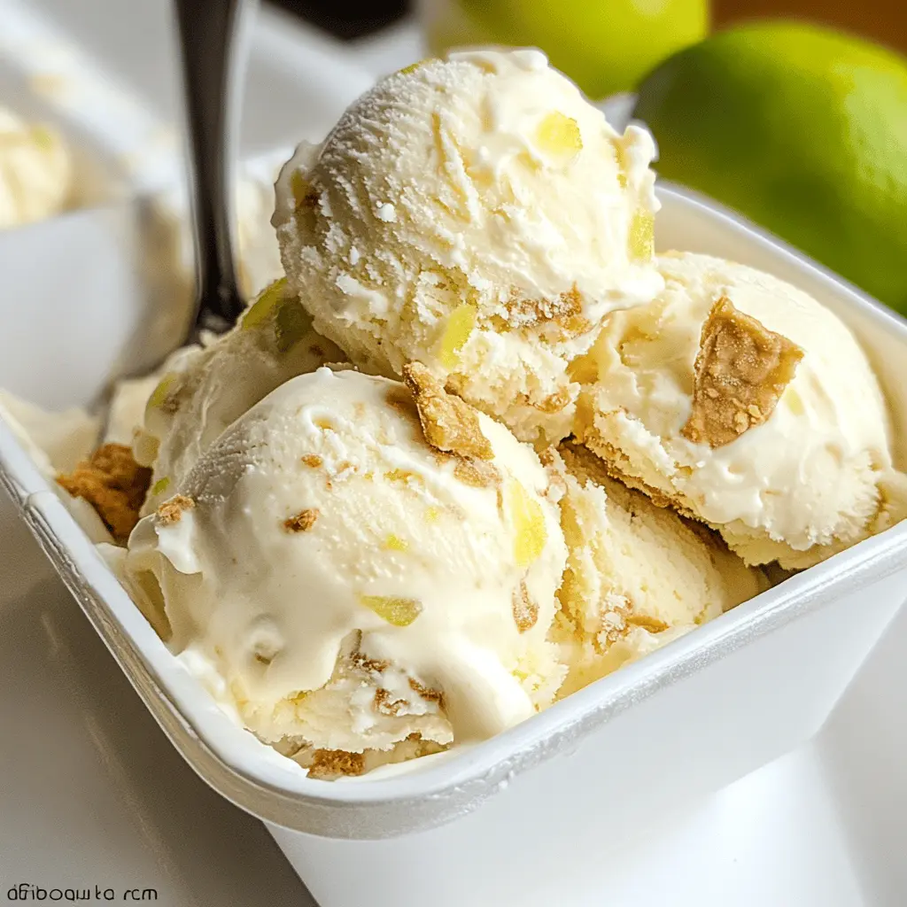 Easy Homemade Key Lime Pie Ice Cream Recipe