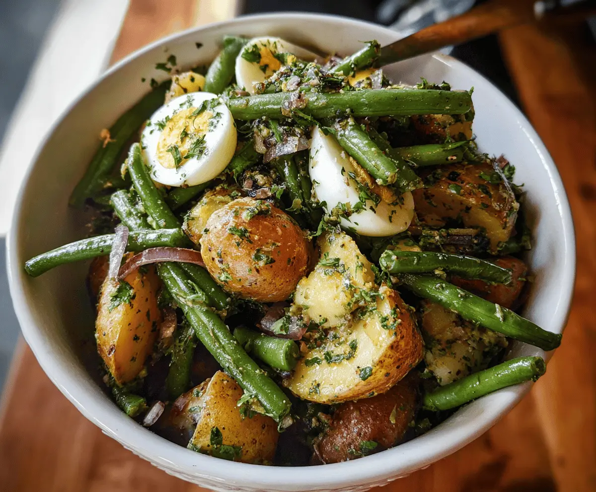 Easy French Potato and Green Bean Salad Recipe