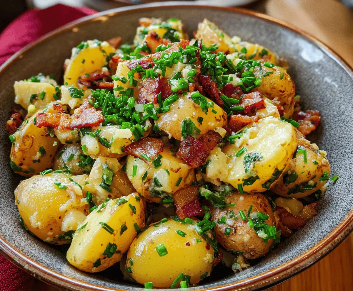 Easy Warm German Potato Salad Recipe