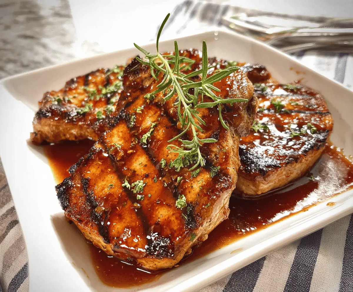 Easy Boneless Pork Chops with Honey Garlic Sauce