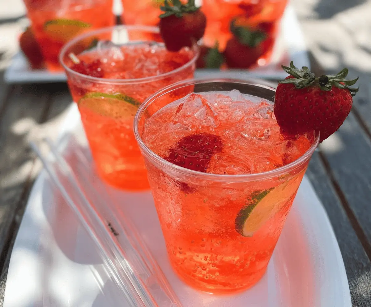 Refreshing Strawberry Tequila Soda Recipe