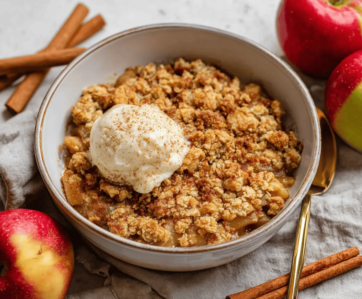 Air Fryer Apple Crisp