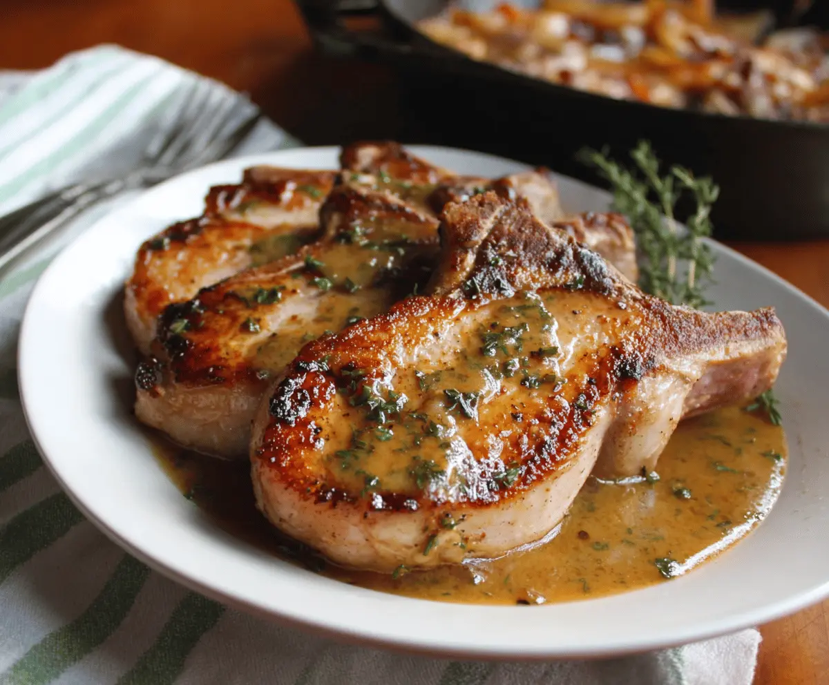 Apple Cider Pork Chops