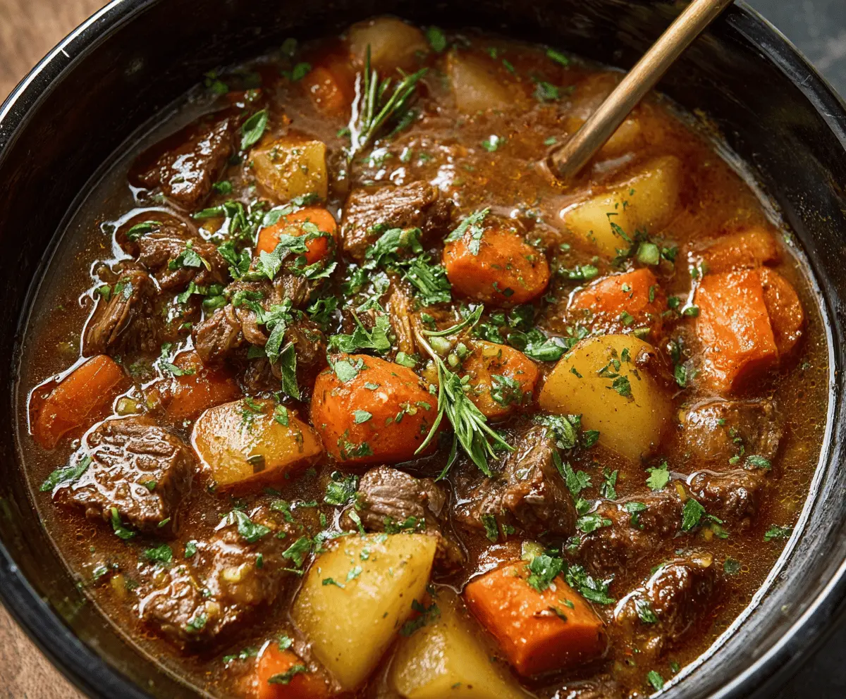 Comforting Crockpot Beef Stew