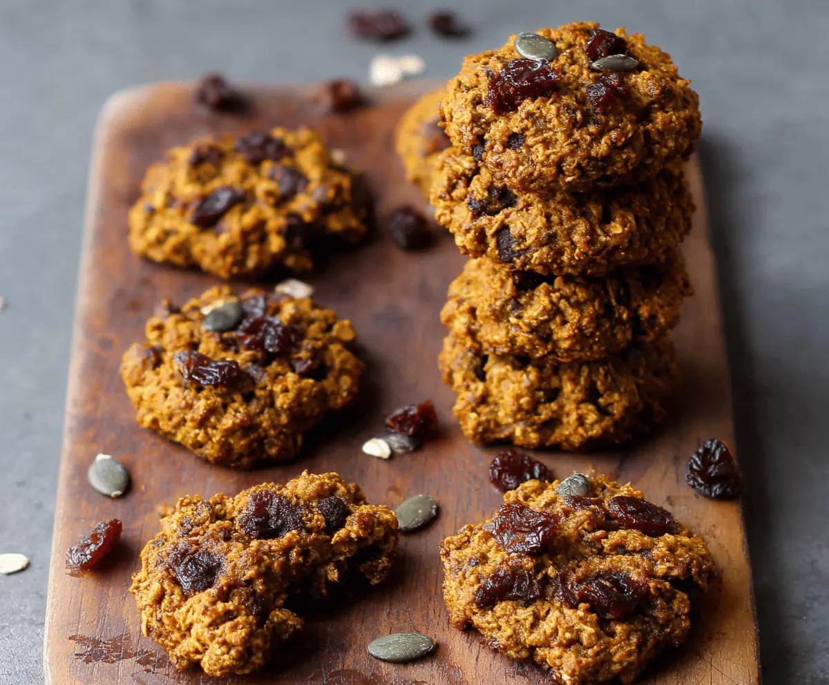 Healthy Pumpkin Oatmeal Cookies