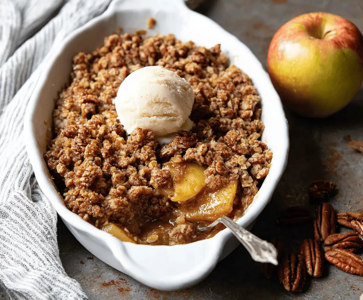 Maple Pecan Apple Crisp