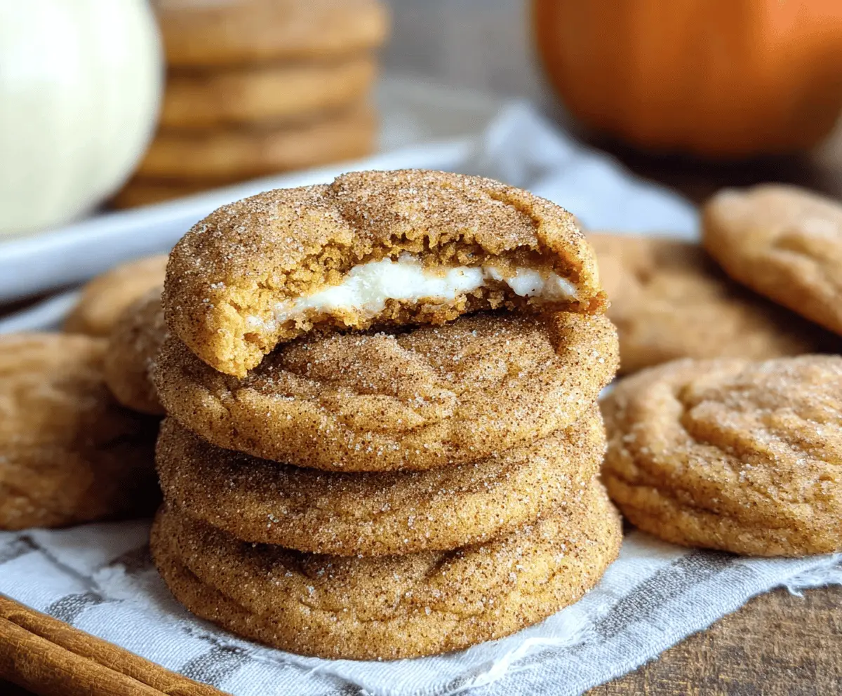 Pumpkin Cheesecake Snickerdoodle Cookies