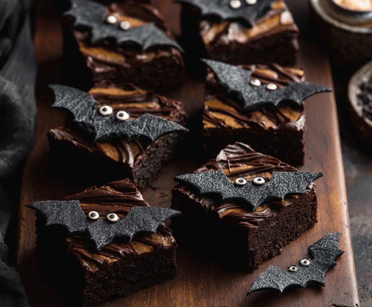 Black Bat Brownies