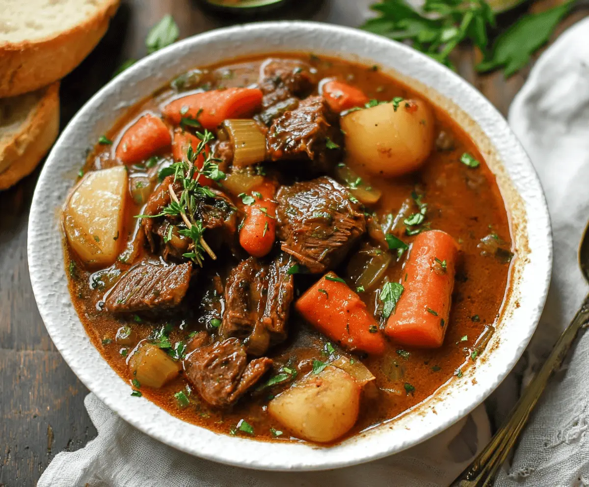 Slow Cooker Beef Stew with Vegetables