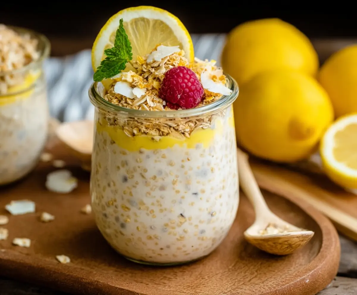 Lemon Cheesecake Overnight Oats