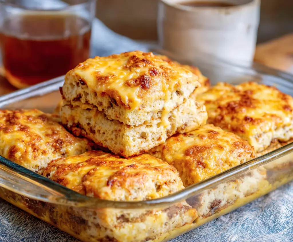 Delicious Breakfast Butter Swim Biscuits fresh out of the oven, golden and flaky.