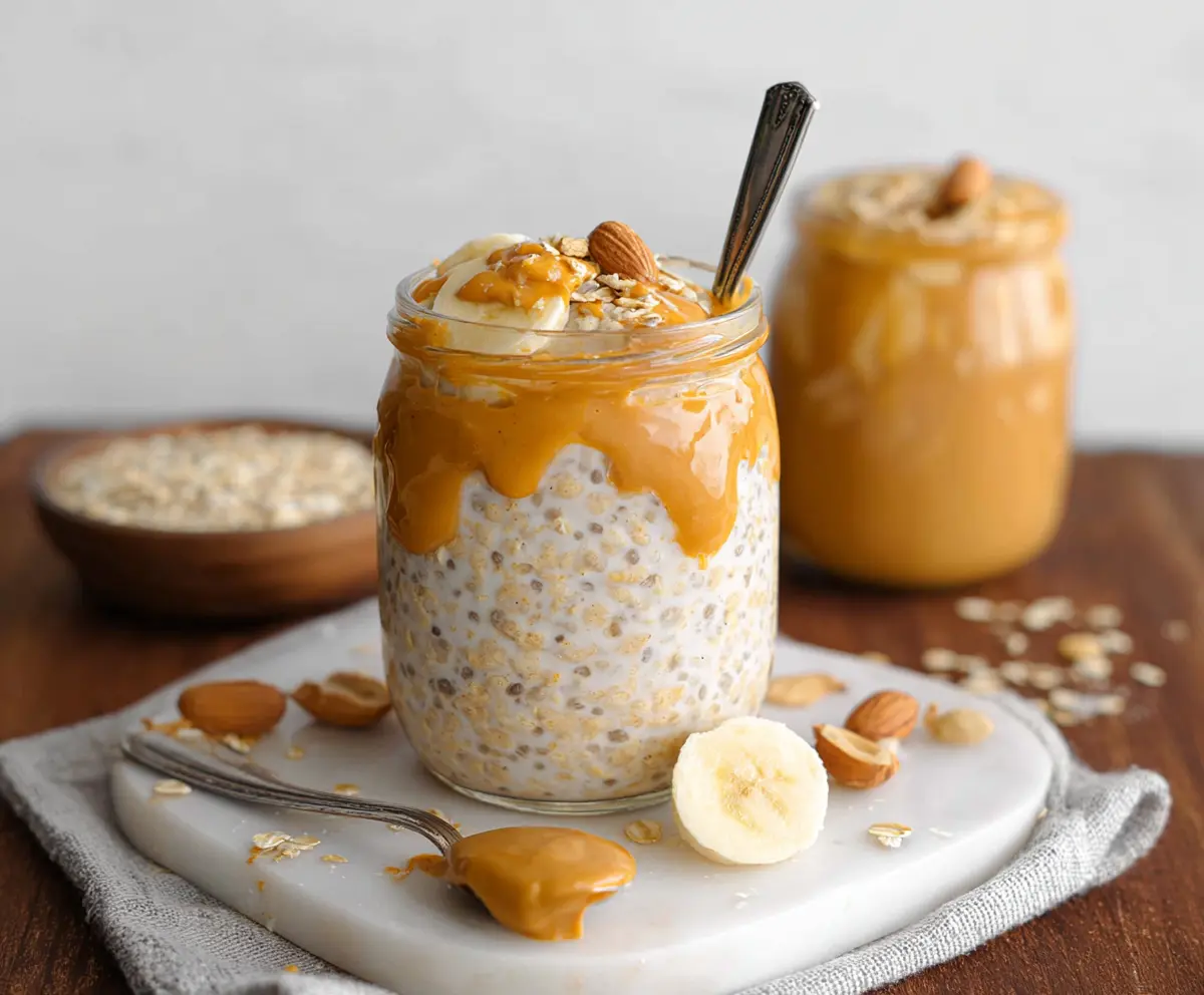 Overnight Oats With Peanut Butter