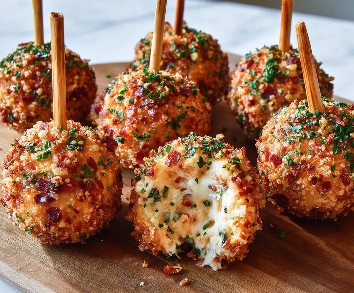Delicious Cheeseball Bites served on a platter, perfect for parties and gatherings.