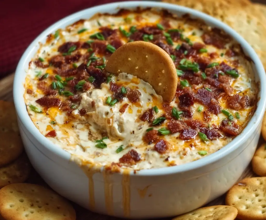 Creamy Crock Pot Crack Dip served in a bowl with chips for a delicious appetizer.