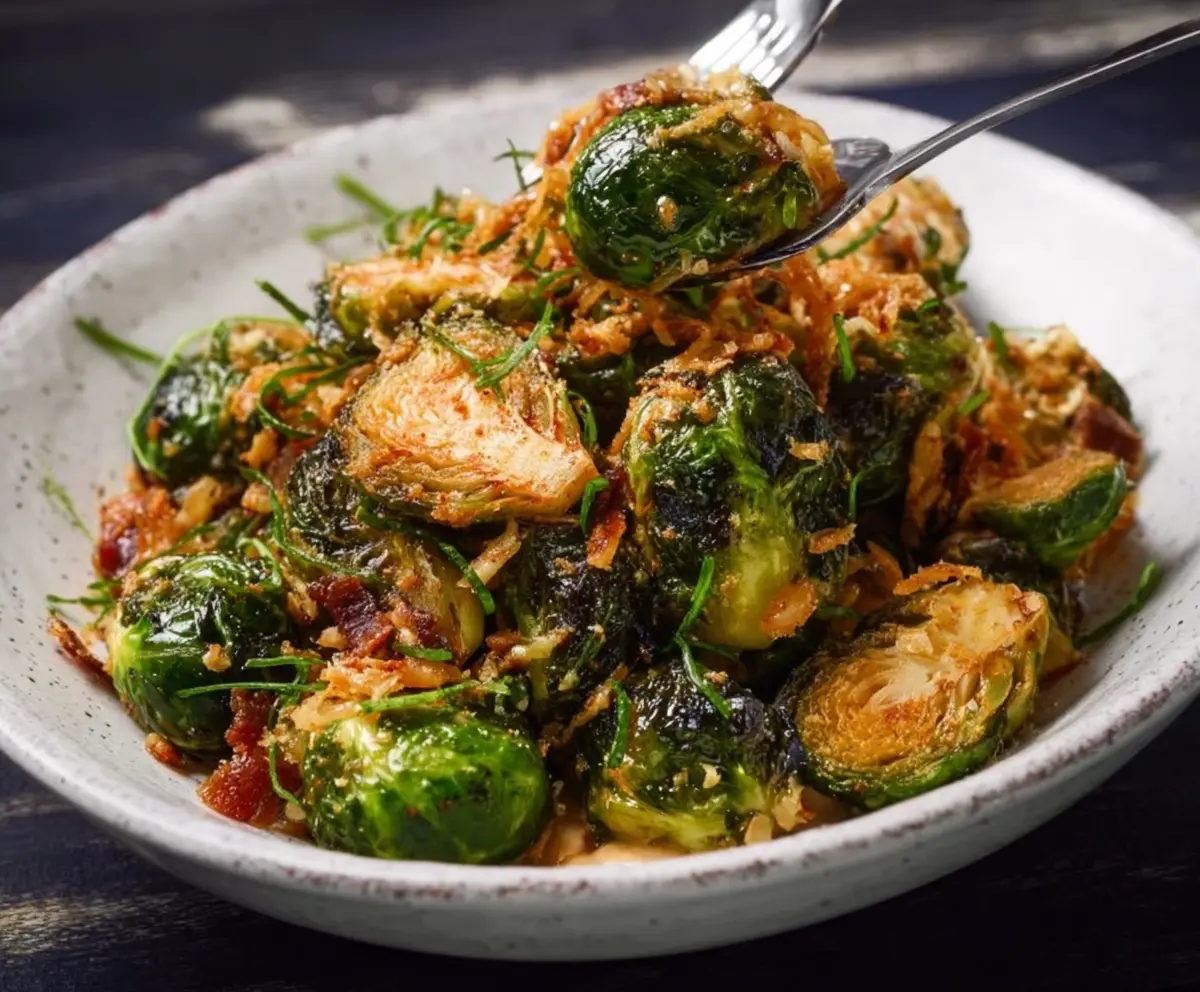 Delicious Roasted Brussels Sprouts as served at Red Lobster, crispy and seasoned to perfection.