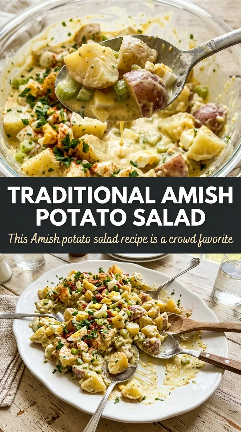 Amish potato salad creamy tangy sweet